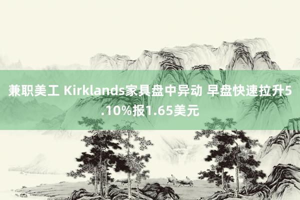 兼职美工 Kirklands家具盘中异动 早盘快速拉升5.10%报1.65美元